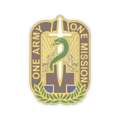 348 Field Hospital (U.S. Army) STICKER Vinyl Kiss-Cut Decal 4 Inch Transparent - The Sticker Space