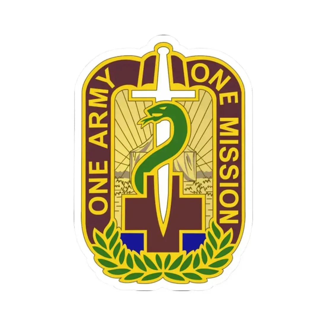 348 Field Hospital (U.S. Army) STICKER Vinyl Kiss-Cut Decal - The Sticker Space