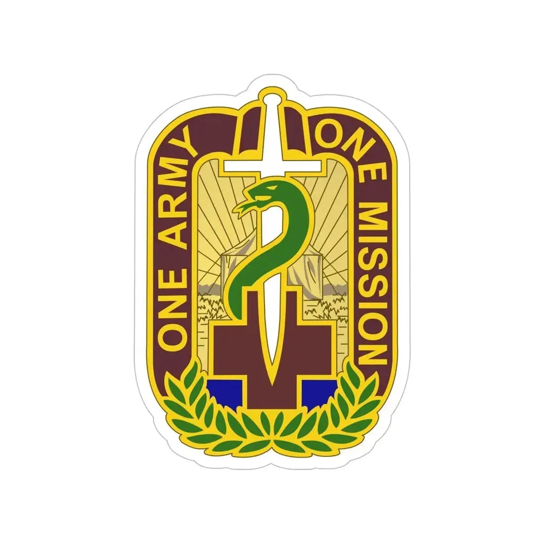 348 Field Hospital (U.S. Army) Transparent STICKER Die-Cut Vinyl Decal - The Sticker Space