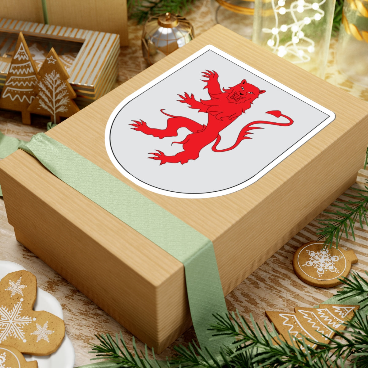 Antic escut municipal de Malpàs (Spain) (Coat of Arms) STICKER Vinyl Kiss-Cut Decal