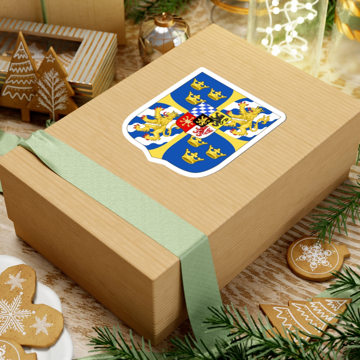 Armoiries Suède Palatinat1 (Germany) (Coat of Arms) STICKER Vinyl Kiss-Cut Decal