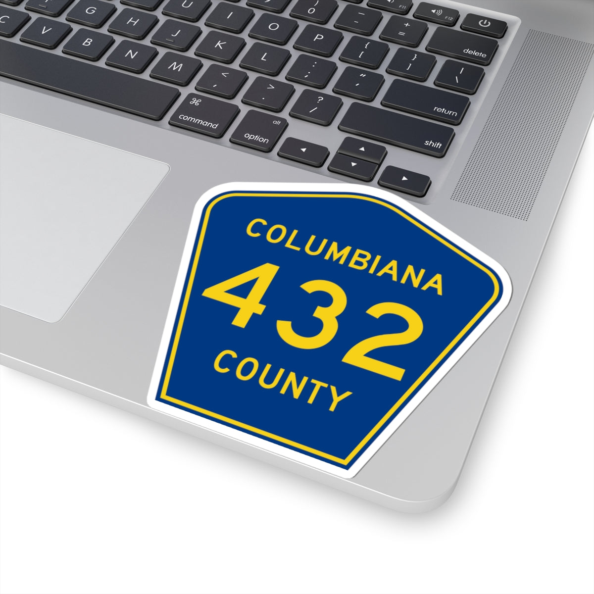Columbiana County 432 (Ohio) (Road Sign) STICKER Vinyl Kiss-Cut Decal