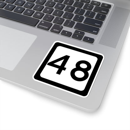 WV-48 (Virginia) (Road Sign) STICKER Vinyl Kiss-Cut Decal