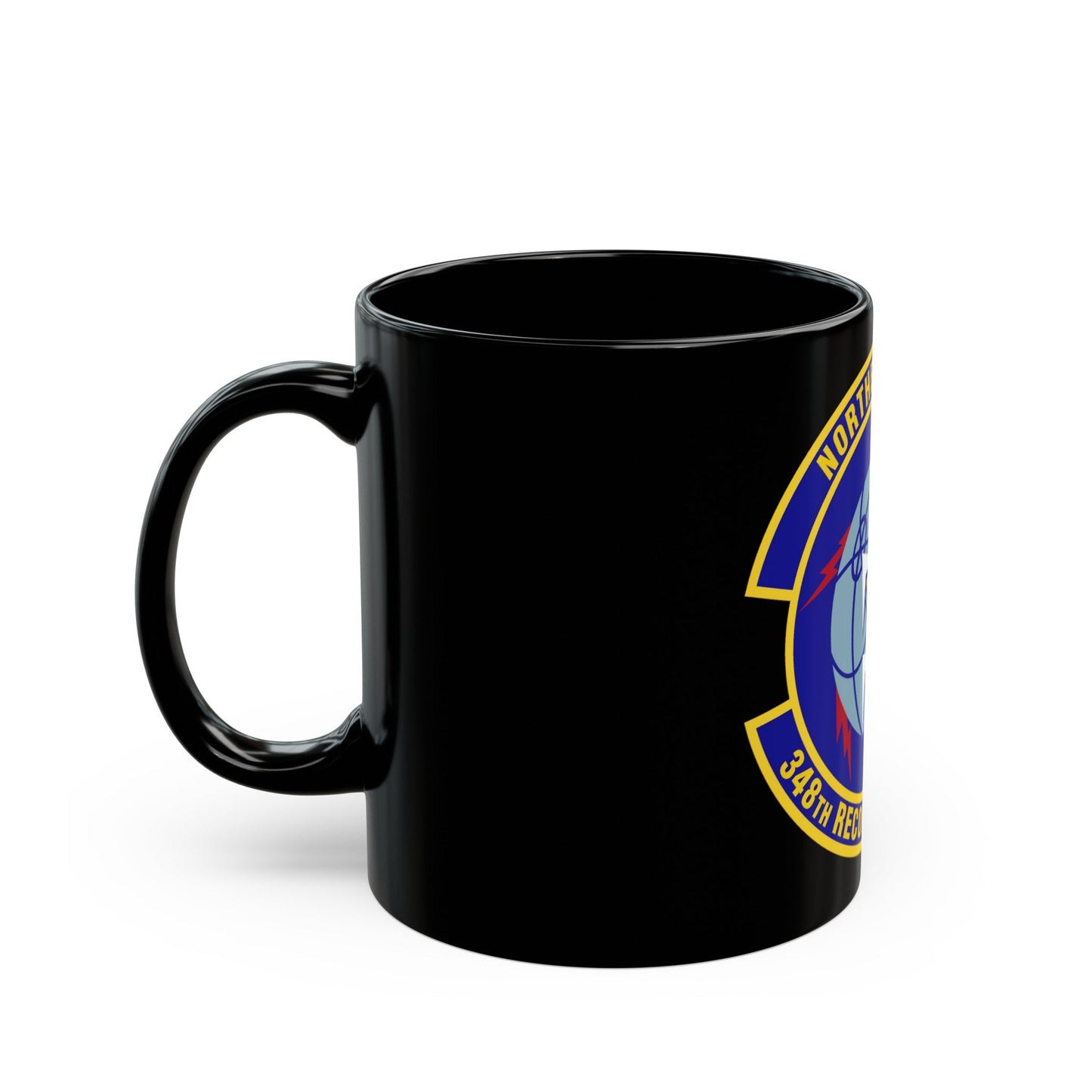 348th Reconnaissance Squadron (U.S. Air Force) Black Coffee Mug-The Sticker Space