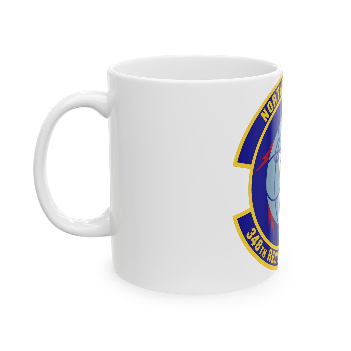 348th Reconnaissance Squadron (U.S. Air Force) White Coffee Mug-The Sticker Space