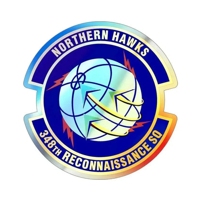 348th Reconnaissance Squadron (U.S. Air Force) Holographic STICKER Die-Cut Vinyl Decal 5 Inch Holographic - The Sticker Space