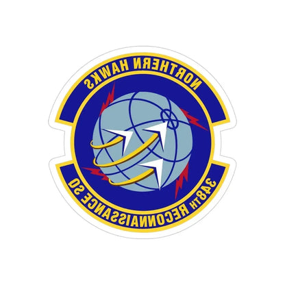 348th Reconnaissance Squadron (U.S. Air Force) REVERSE PRINT Transparent Die-Cut STICKER - The Sticker Space