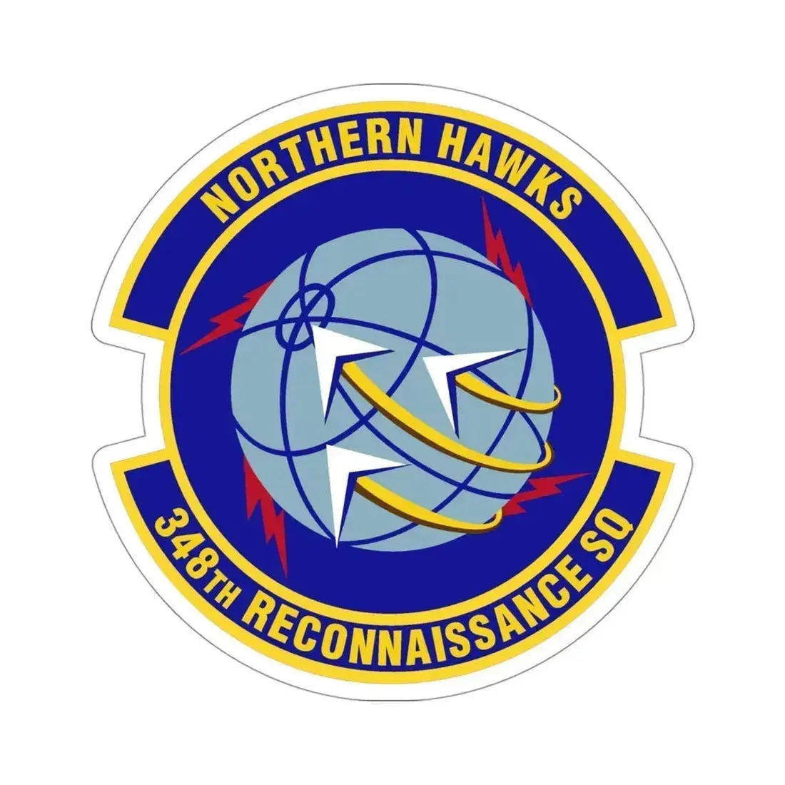 348th Reconnaissance Squadron (U.S. Air Force) STICKER Vinyl Die-Cut Decal 4 Inch - The Sticker Space