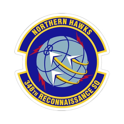348th Reconnaissance Squadron (U.S. Air Force) STICKER Vinyl Kiss-Cut Decal 6 Inch White - The Sticker Space