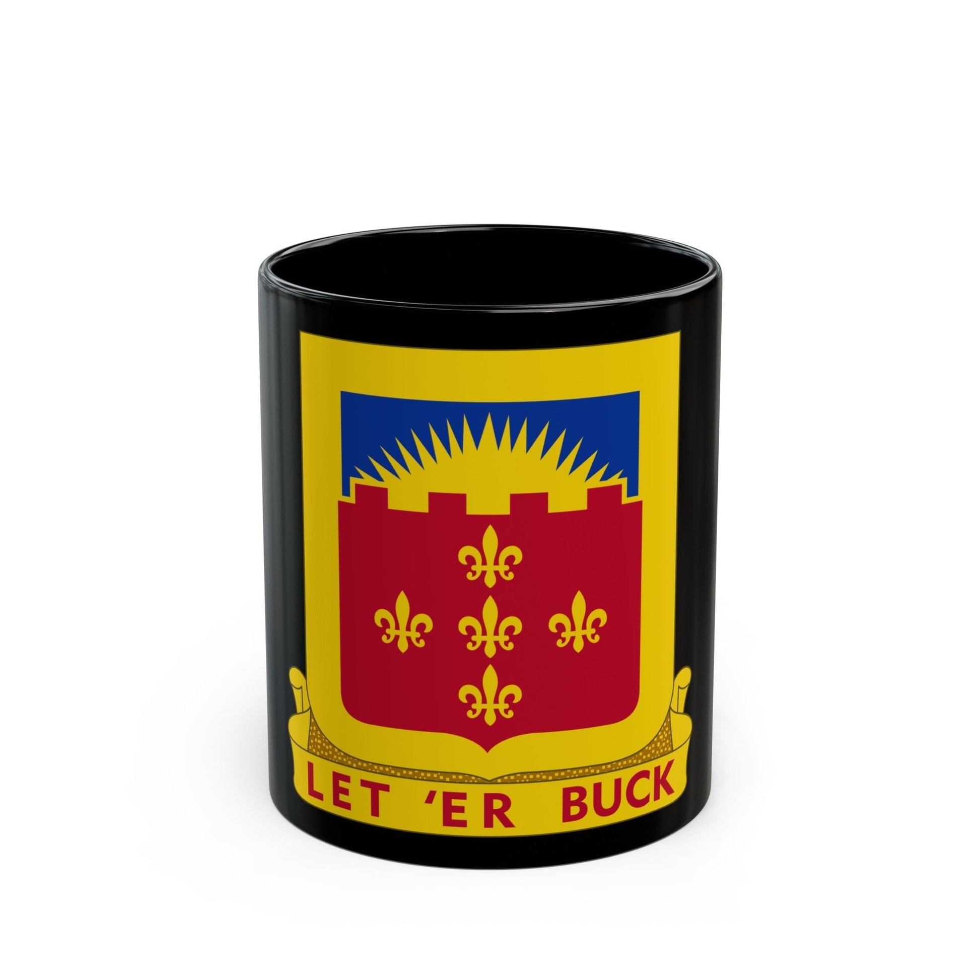 349 Armored Field Artillery Battalion (U.S. Army) Black Coffee Mug-11oz-The Sticker Space