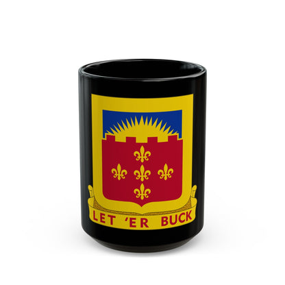 349 Armored Field Artillery Battalion (U.S. Army) Black Coffee Mug-15oz-The Sticker Space