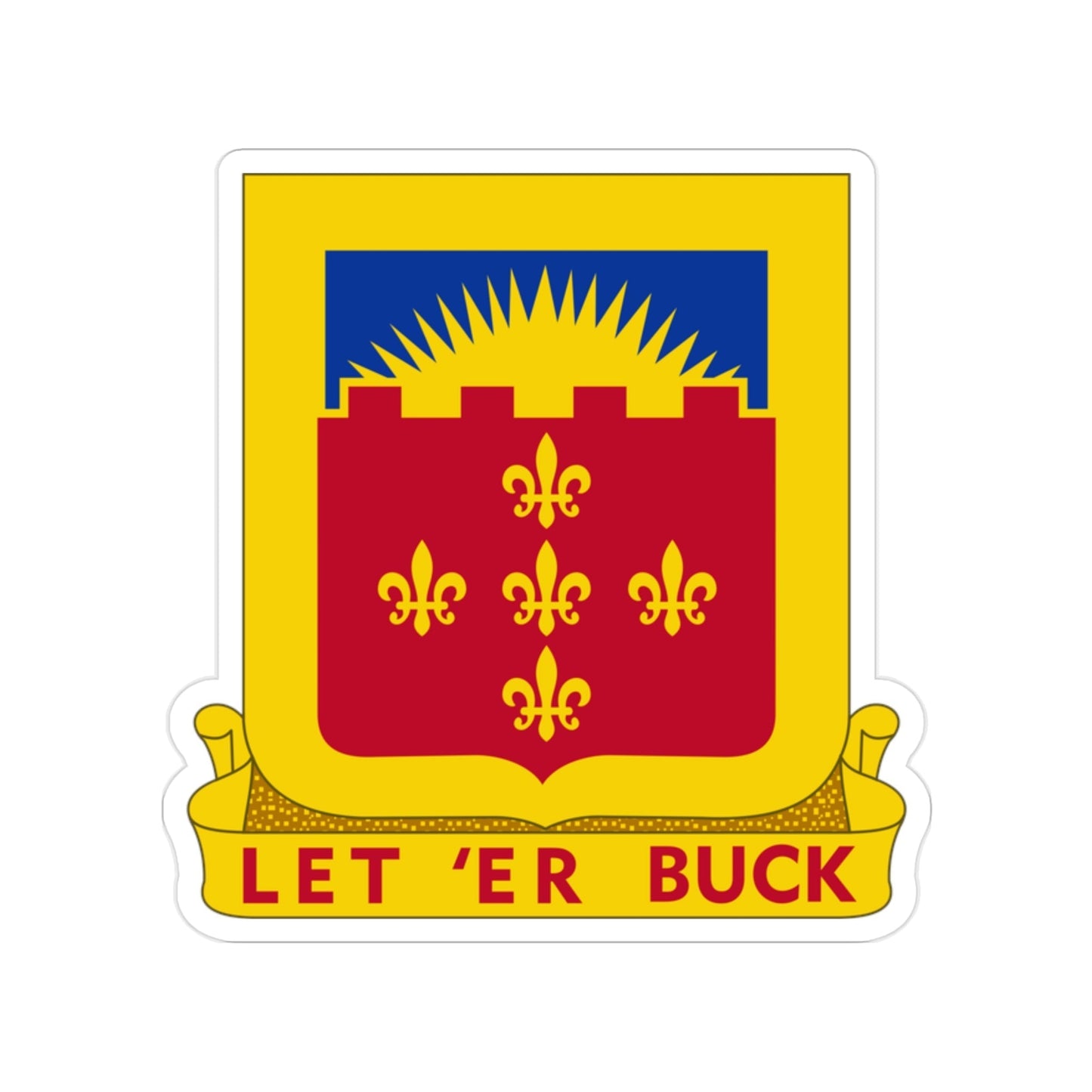 349 Armored Field Artillery Battalion (U.S. Army) Transparent STICKER Die-Cut Vinyl Decal-2 Inch-The Sticker Space