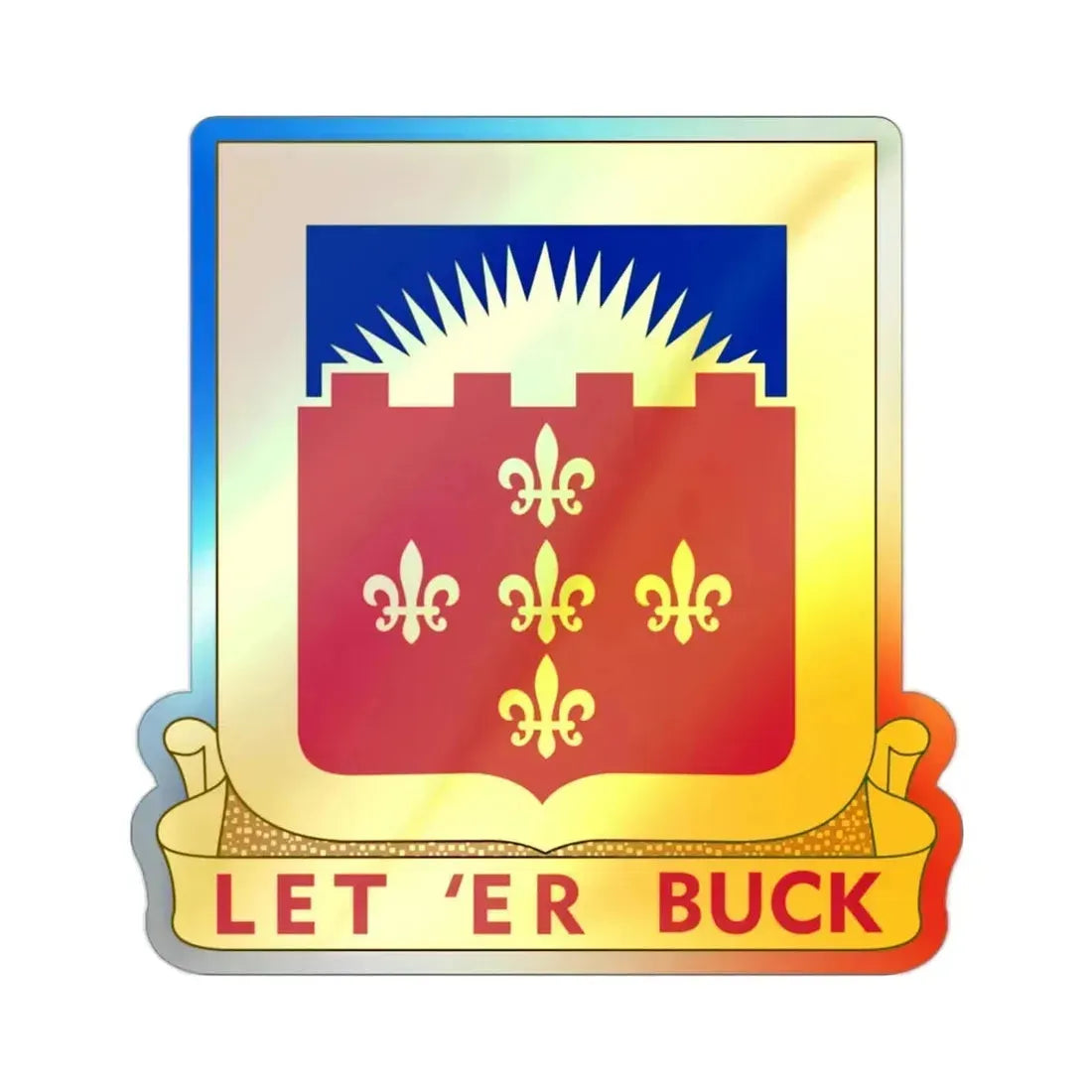 349 Armored Field Artillery Battalion (U.S. Army) Holographic STICKER Die-Cut Vinyl Decal - The Sticker Space