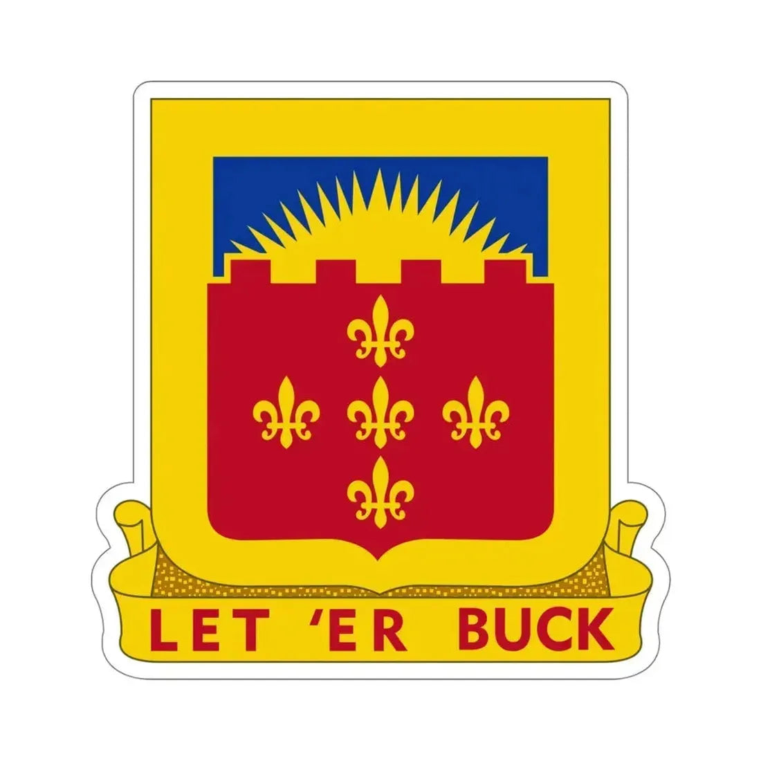 349 Armored Field Artillery Battalion (U.S. Army) STICKER Vinyl Die-Cut Decal 5 Inch - The Sticker Space