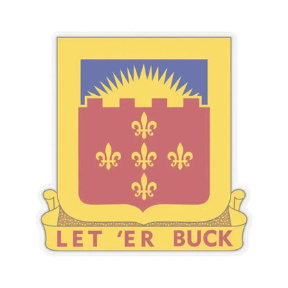 349 Armored Field Artillery Battalion (U.S. Army) STICKER Vinyl Kiss-Cut Decal 3 Inch Transparent - The Sticker Space