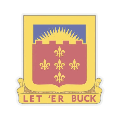 349 Armored Field Artillery Battalion (U.S. Army) STICKER Vinyl Kiss-Cut Decal 4 Inch Transparent - The Sticker Space