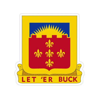 349 Armored Field Artillery Battalion (U.S. Army) Transparent STICKER Die-Cut Vinyl Decal 4 Inch - The Sticker Space