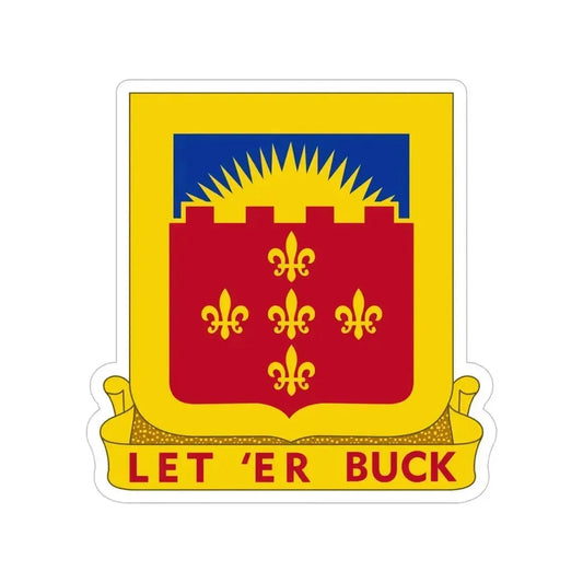 349 Armored Field Artillery Battalion (U.S. Army) Transparent STICKER Die-Cut Vinyl Decal 6 Inch - The Sticker Space