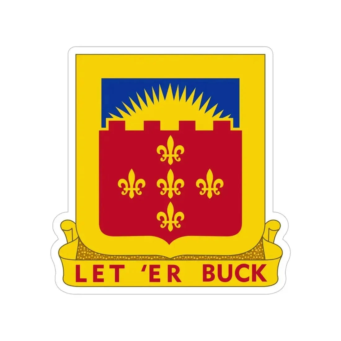 349 Armored Field Artillery Battalion (U.S. Army) Transparent STICKER Die-Cut Vinyl Decal - The Sticker Space