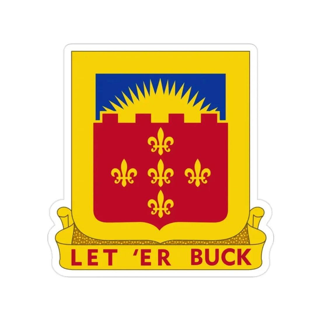 349 Armored Field Artillery Battalion (U.S. Army) Transparent STICKER Die-Cut Vinyl Decal - The Sticker Space