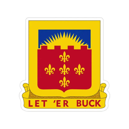 349 Armored Field Artillery Battalion (U.S. Army) Transparent STICKER Die-Cut Vinyl Decal - The Sticker Space