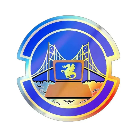 349 Force Support Squadron AFRC (U.S. Air Force) Holographic STICKER Die-Cut Vinyl Decal 6 Inch Holographic - The Sticker Space