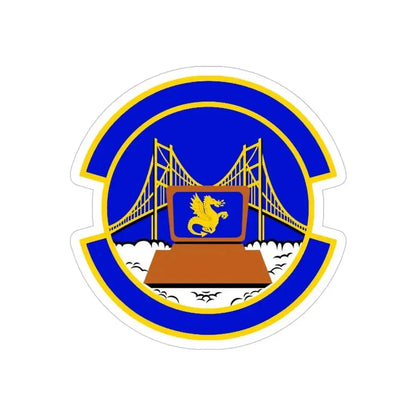 349 Force Support Squadron AFRC (U.S. Air Force) REVERSE PRINT Transparent Die-Cut STICKER 6 Inch Die-Cut Transparent - The Sticker Space