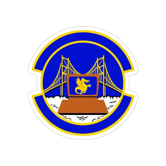 349 Force Support Squadron AFRC (U.S. Air Force) REVERSE PRINT Transparent Die-Cut STICKER 6 Inch Die-Cut Transparent - The Sticker Space