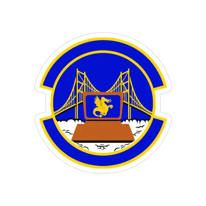 349 Force Support Squadron AFRC (U.S. Air Force) REVERSE PRINT Transparent Die-Cut STICKER - The Sticker Space