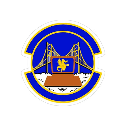 349 Force Support Squadron AFRC (U.S. Air Force) REVERSE PRINT Transparent Die-Cut STICKER - The Sticker Space