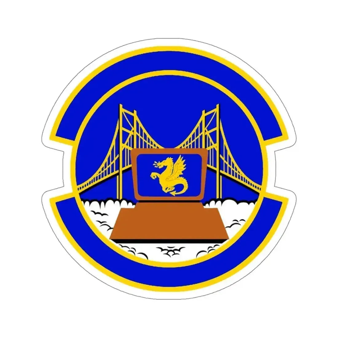 349 Force Support Squadron AFRC (U.S. Air Force) STICKER Vinyl Die-Cut Decal 5 Inch - The Sticker Space