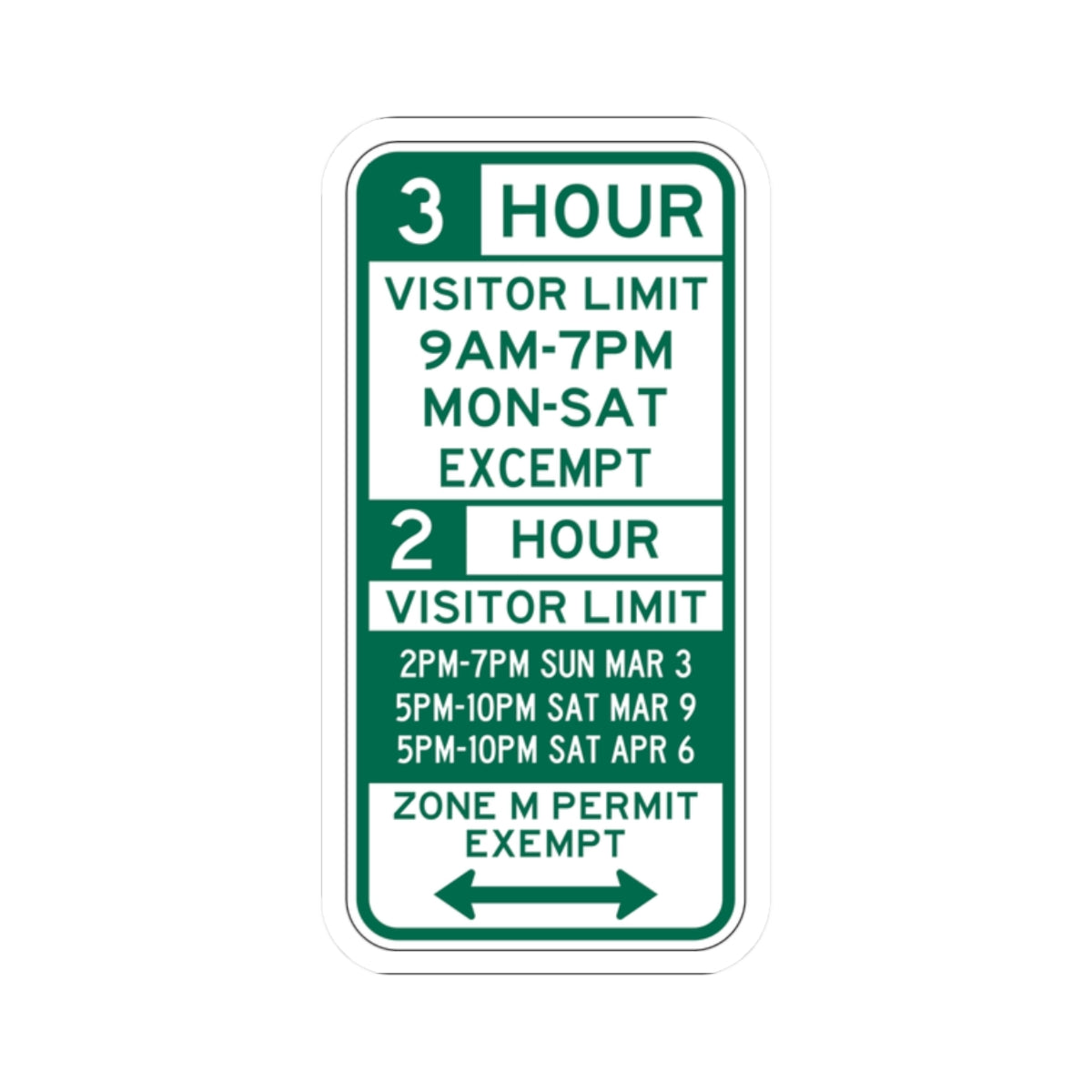 PBOT Road sign P4432D (Oregon) (Road Sign) STICKER Vinyl Kiss-Cut Decal