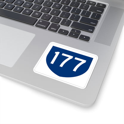 PR primary 177 (Puerto Rico) (Road Sign) STICKER Vinyl Kiss-Cut Decal