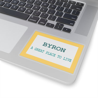 Flag of Byron, Wyoming - STICKER Vinyl Kiss-Cut Decal