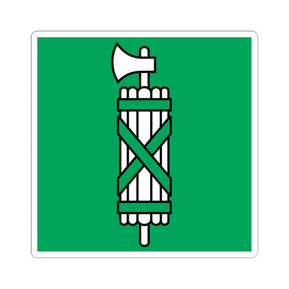 Flag of Canton of Sankt Gallen (Switzerland) STICKER Vinyl Kiss-Cut Decal