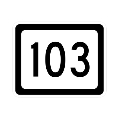 WV-103 (Virginia) (Road Sign) STICKER Vinyl Kiss-Cut Decal