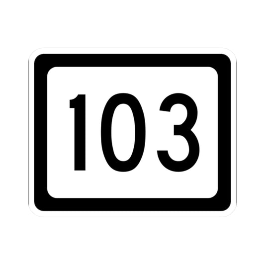 WV-103 (Virginia) (Road Sign) STICKER Vinyl Kiss-Cut Decal
