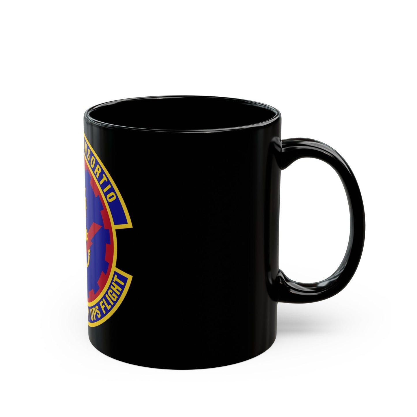 349th Air Mobility Operations Flight (U.S. Air Force) Black Coffee Mug-The Sticker Space