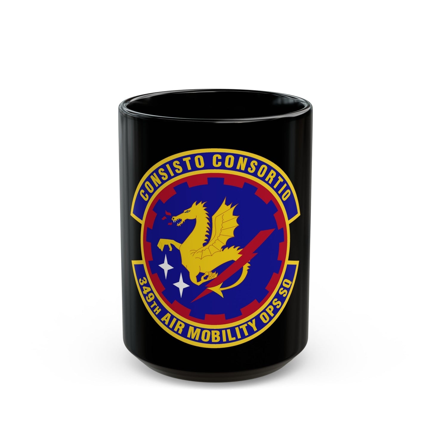 349th Air Mobility Operations Squadron (U.S. Air Force) Black Coffee Mug-15oz-The Sticker Space