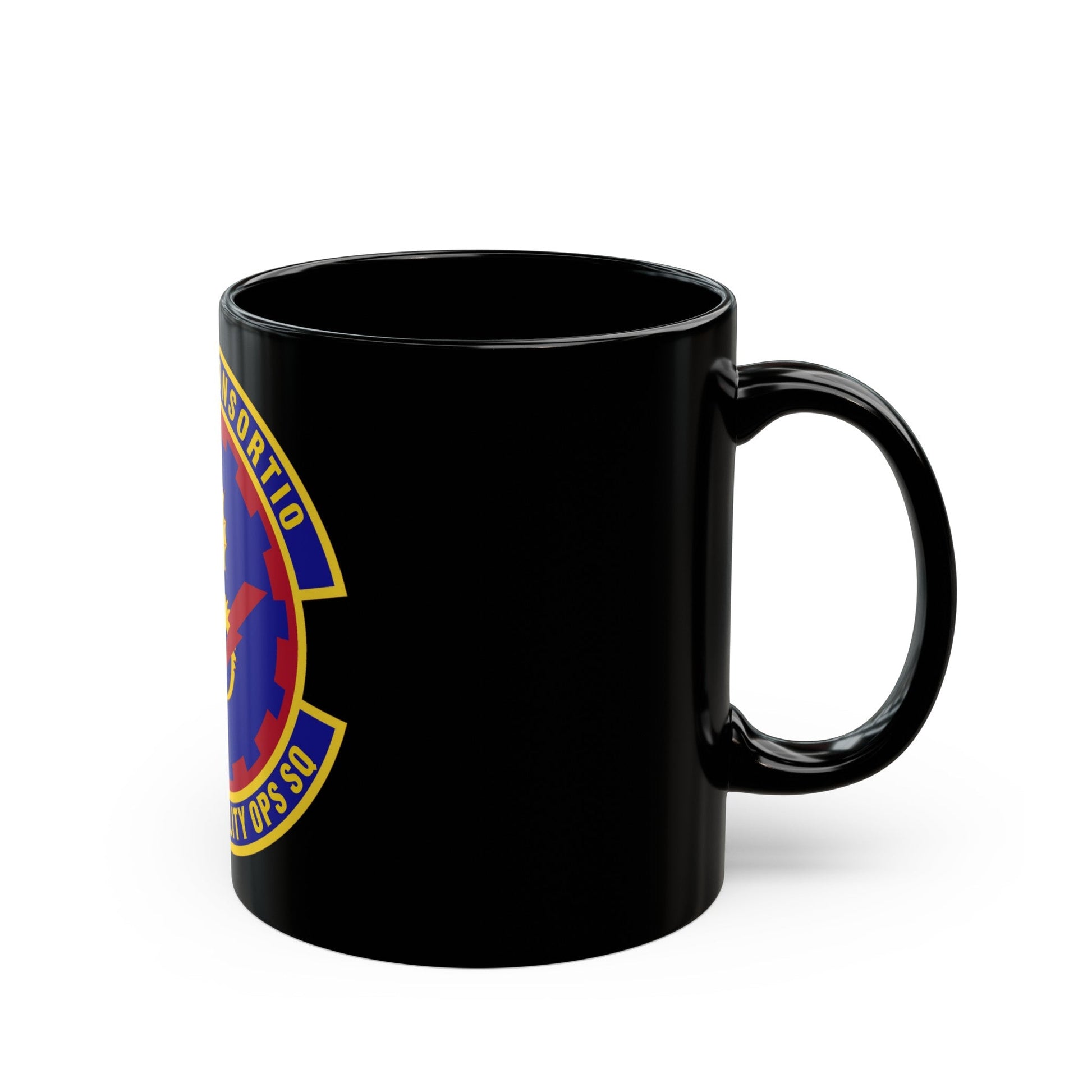 349th Air Mobility Operations Squadron (U.S. Air Force) Black Coffee Mug-The Sticker Space