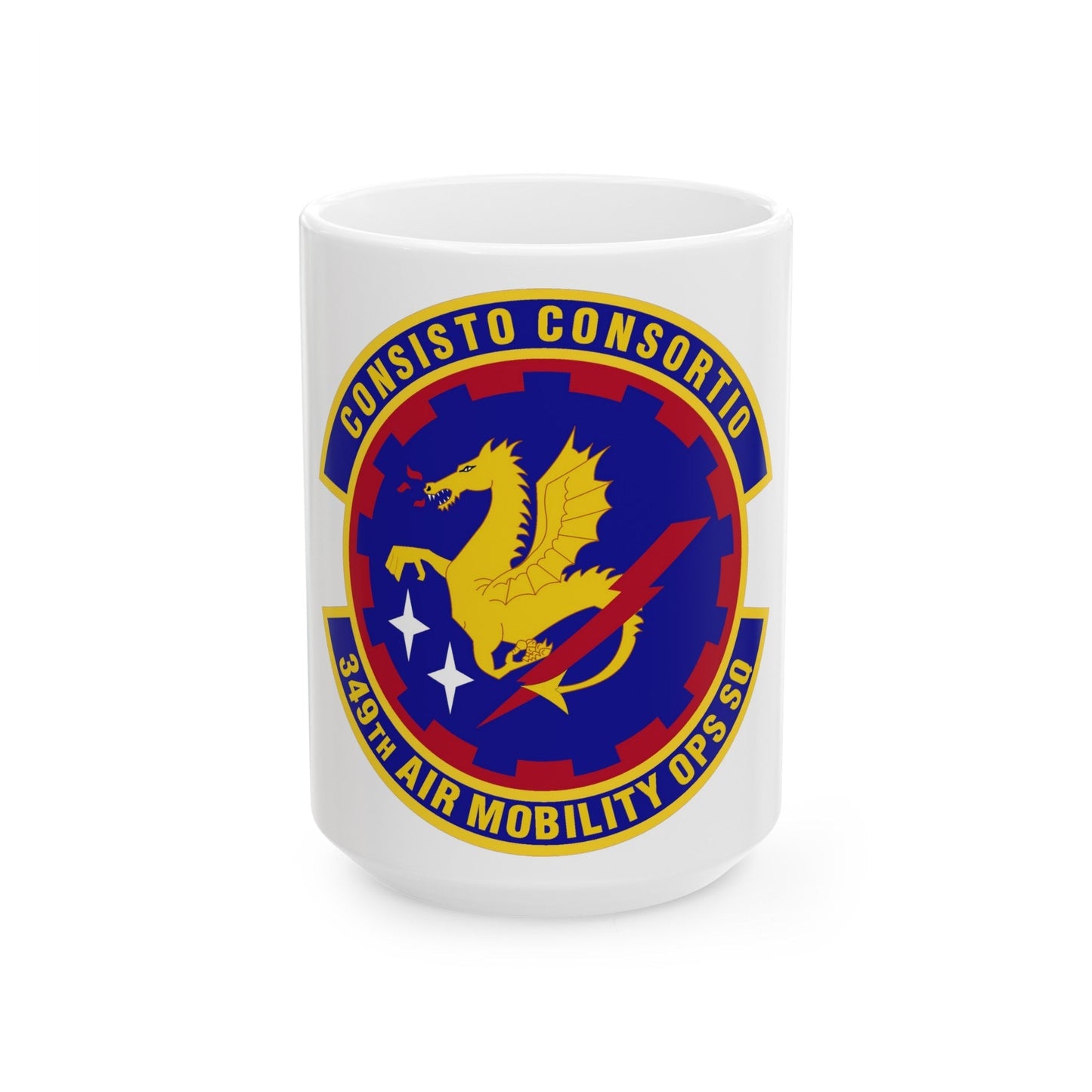 349th Air Mobility Operations Squadron (U.S. Air Force) White Coffee Mug-15oz-The Sticker Space