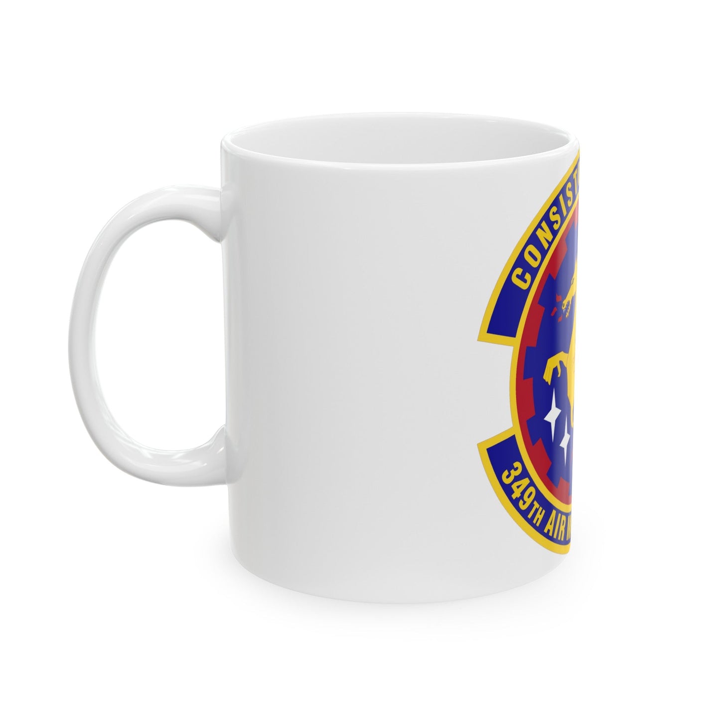 349th Air Mobility Operations Squadron (U.S. Air Force) White Coffee Mug-The Sticker Space