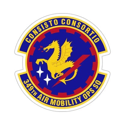 349th Air Mobility Operations Squadron (U.S. Air Force) STICKER Vinyl Die-Cut Decal - The Sticker Space