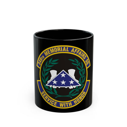 349th Memorial Affairs Squadron (U.S. Air Force) Black Coffee Mug-11oz-The Sticker Space