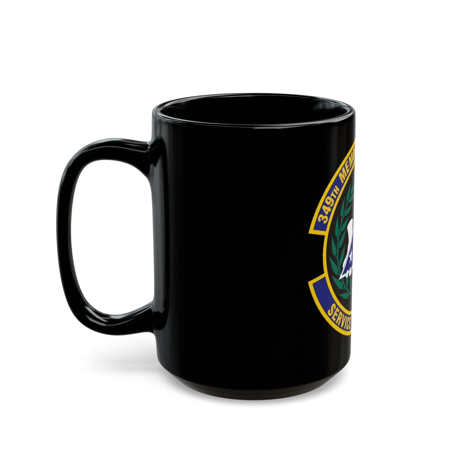 349th Memorial Affairs Squadron (U.S. Air Force) Black Coffee Mug-The Sticker Space