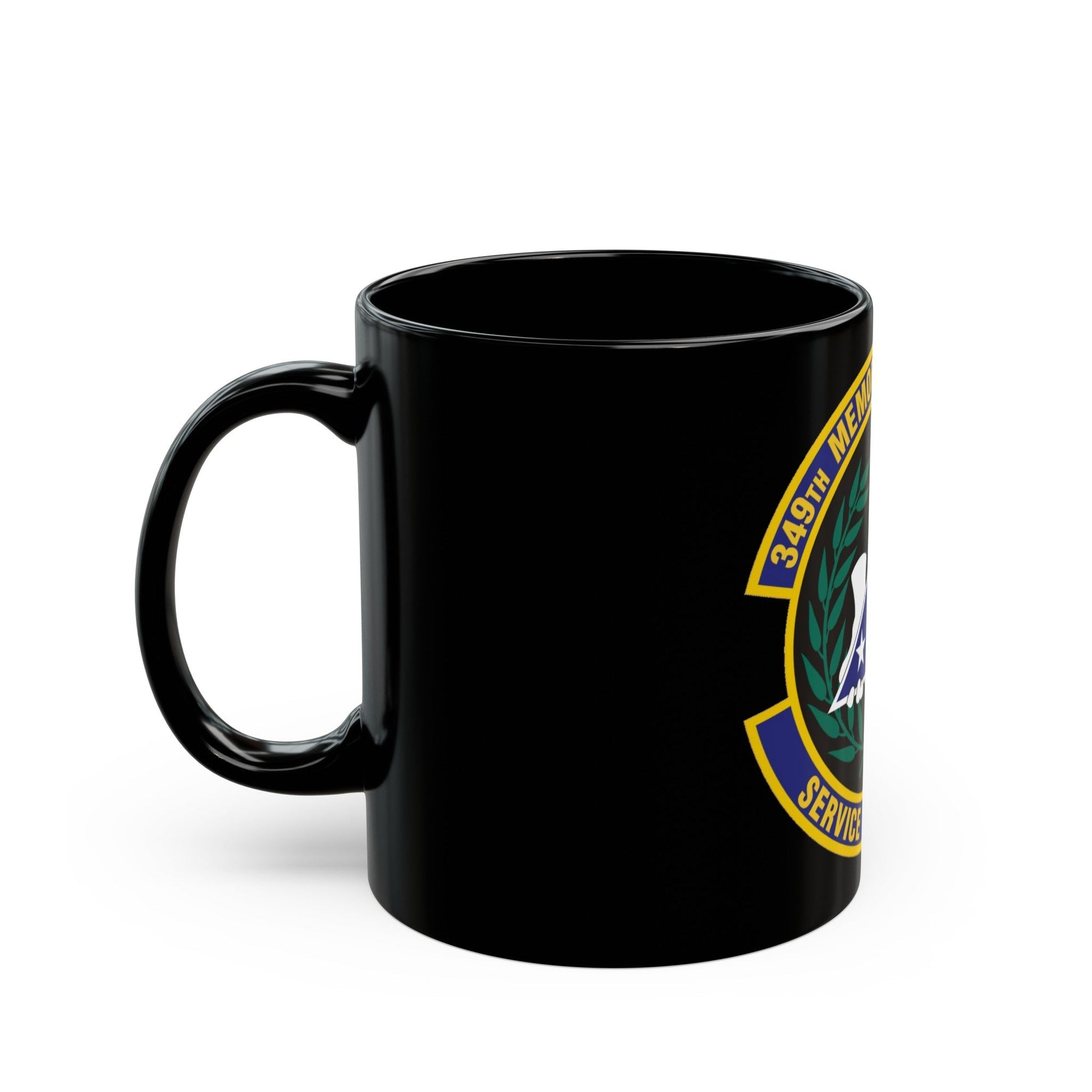 349th Memorial Affairs Squadron (U.S. Air Force) Black Coffee Mug-The Sticker Space