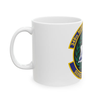 349th Memorial Affairs Squadron (U.S. Air Force) White Coffee Mug-The Sticker Space