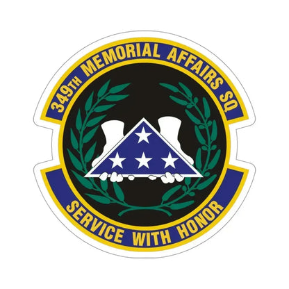 349th Memorial Affairs Squadron (U.S. Air Force) STICKER Vinyl Die-Cut Decal 4 Inch - The Sticker Space