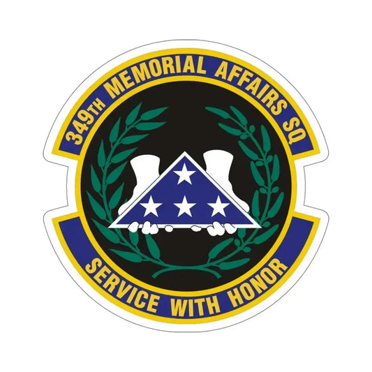 349th Memorial Affairs Squadron (U.S. Air Force) STICKER Vinyl Die-Cut Decal 6 Inch - The Sticker Space
