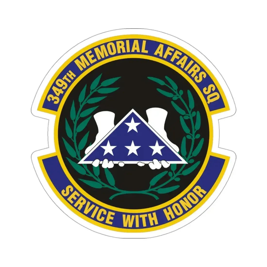 349th Memorial Affairs Squadron (U.S. Air Force) STICKER Vinyl Die-Cut Decal - The Sticker Space
